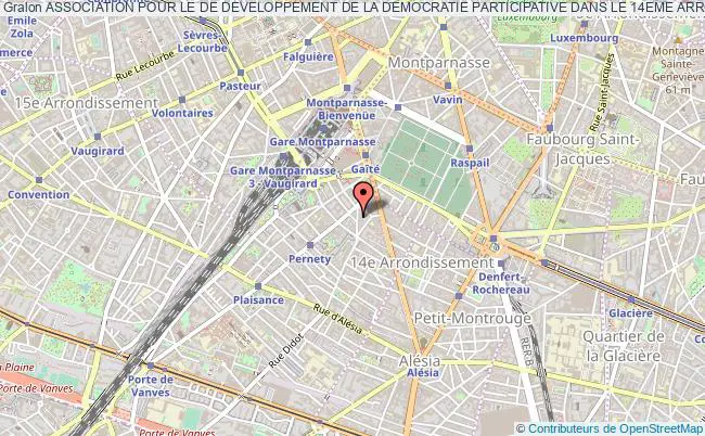 plan association Association Pour Le De Developpement De La Democratie Participative Dans Le 14eme Arrondissement De Paris Addp14 Paris