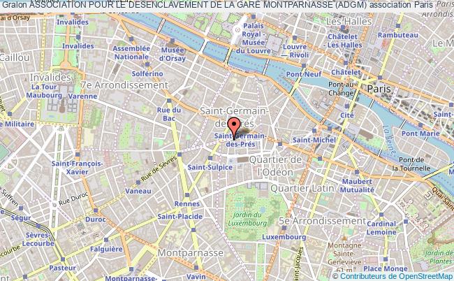 plan association Association Pour Le Desenclavement De La Gare Montparnasse (adgm) Paris