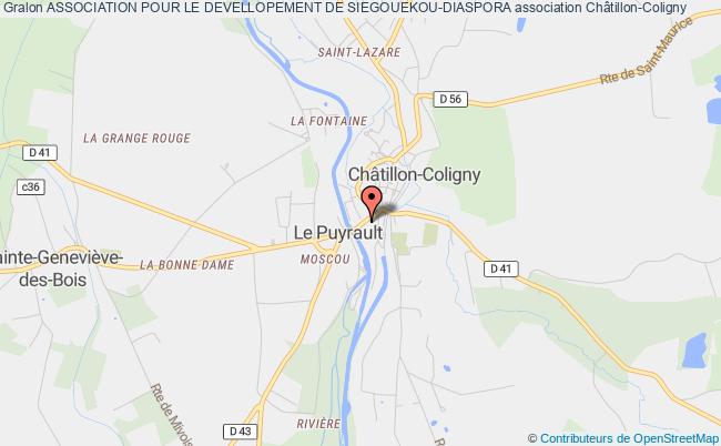 plan association Association Pour Le Devellopement De Siegouekou-diaspora Châtillon-Coligny