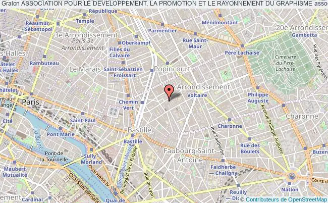 plan association Association Pour Le DÉveloppement, La Promotion Et Le Rayonnement Du Graphisme Paris