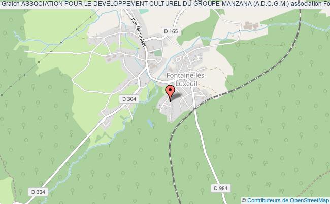 plan association Association Pour Le Developpement Culturel Du Groupe Manzana (a.d.c.g.m.) Fontaine-lès-Luxeuil