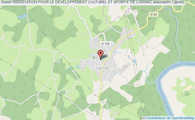 plan association Association Pour Le Developpement Culturel Et Sportif De Liginiac Liginiac