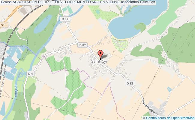 plan association Association Pour Le Developpement D'arc En Vienne Saint-Cyr