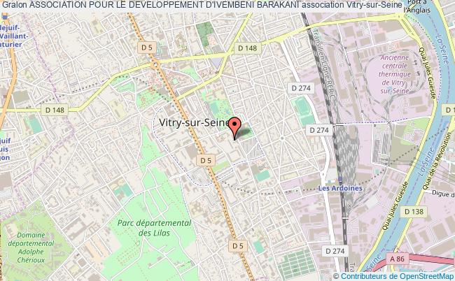plan association Association Pour Le Developpement D'ivembeni Barakani Vitry-sur-Seine
