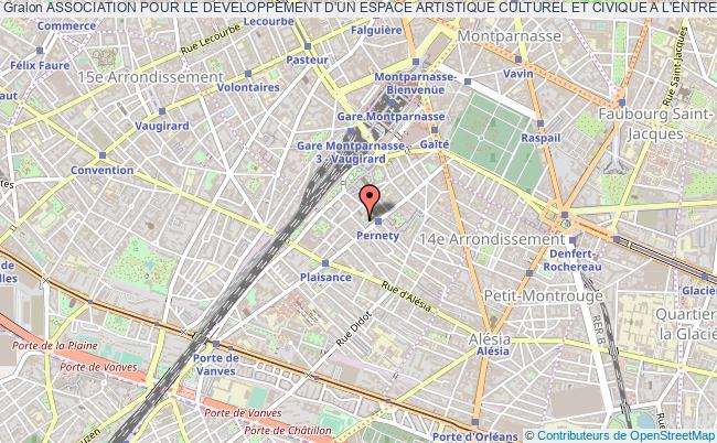 plan association Association Pour Le Developpement D'un Espace Artistique Culturel Et Civique A L'entrepot Paris