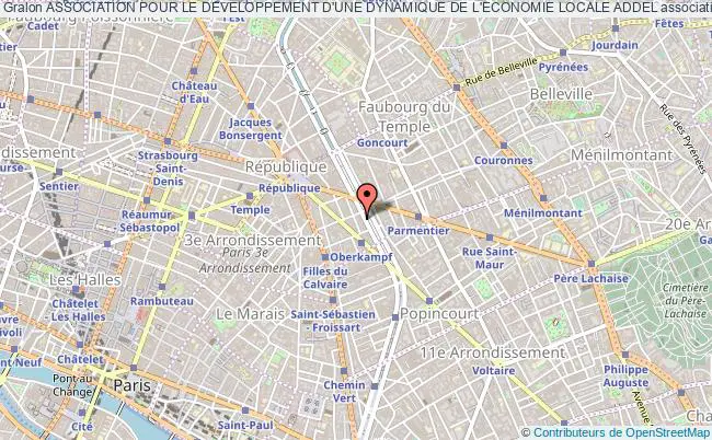 plan association Association Pour Le Developpement D'une Dynamique De L'economie Locale Addel Paris