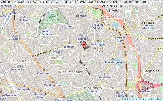 plan association Association Pour Le Developpement De Bambouck Diakhaba (adbd) Paris