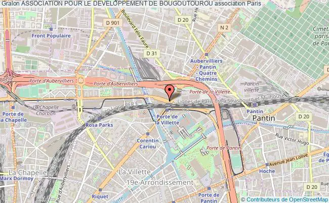 plan association Association Pour Le Developpement De Bougoutourou Paris