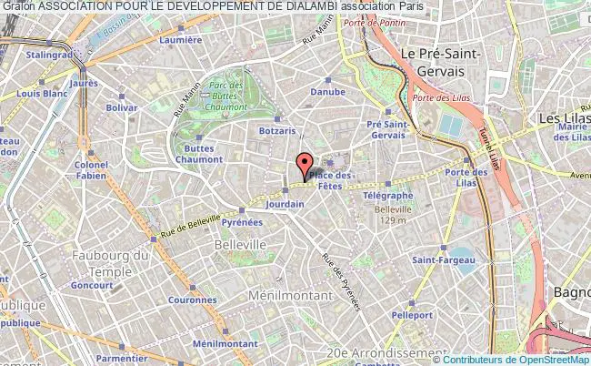 plan association Association Pour Le Developpement De Dialambi Paris