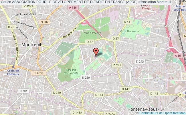 plan association Association Pour Le DÉveloppement De Diendie En France (apdf) Montreuil