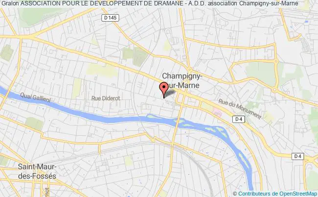 plan association Association Pour Le Developpement De Dramane - A.d.d. Champigny-sur-Marne