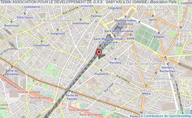 plan association Association Pour Le Developpement De G.a.s.  Saby Kalilou (gambie) Paris