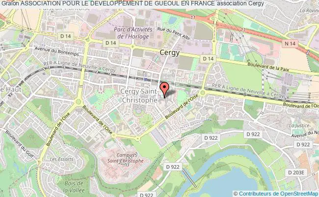 plan association Association Pour Le Developpement De Gueoul En France Cergy