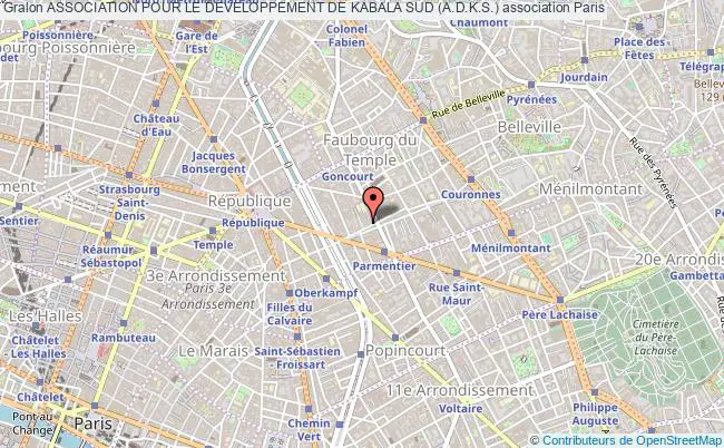 plan association Association Pour Le Developpement De Kabala Sud (a.d.k.s.) Paris