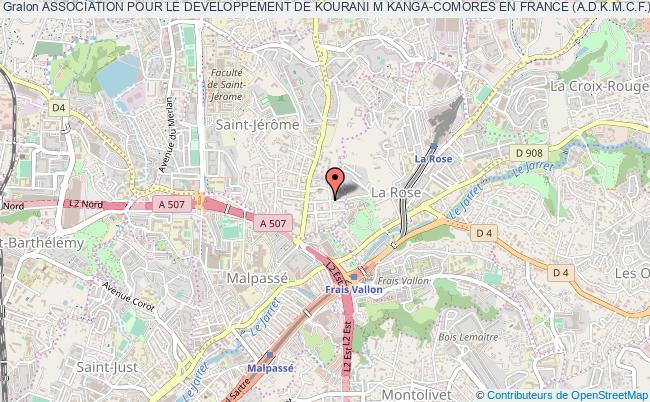plan association Association Pour Le Developpement De Kourani M Kanga-comores En France (a.d.k.m.c.f.) Marseille