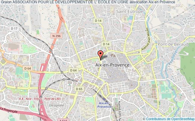 plan association Association Pour Le Developpement De L' Ecole En Ligne Aix-en-Provence