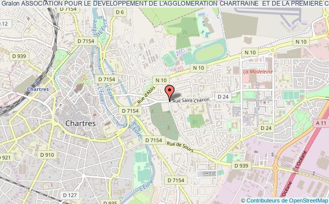 plan association Association Pour Le Developpement De L'agglomeration Chartraine  Et De La Premiere Circonscription D'eure-et-loir. Chartres