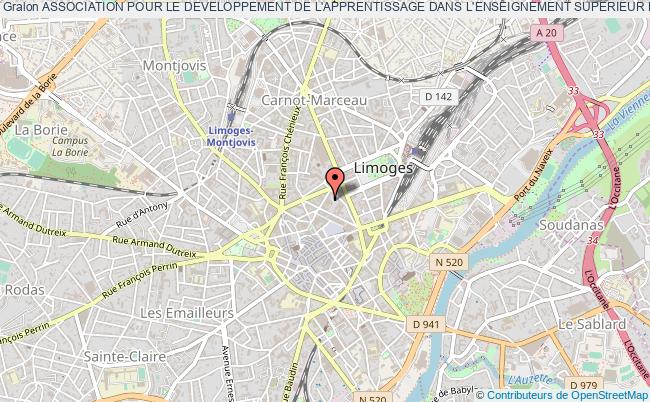 plan association Association Pour Le Developpement De L'apprentissage Dans L'enseignement Superieur En Limousin Limoges