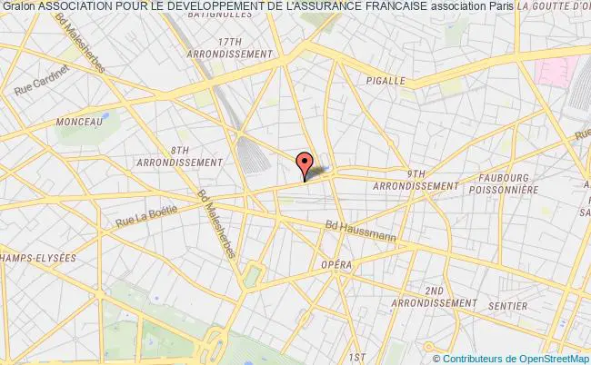plan association Association Pour Le Developpement De L'assurance Francaise Paris
