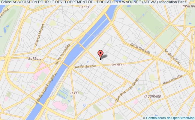 plan association Association Pour Le Developpement De L'education A Waounde (adewa) Paris