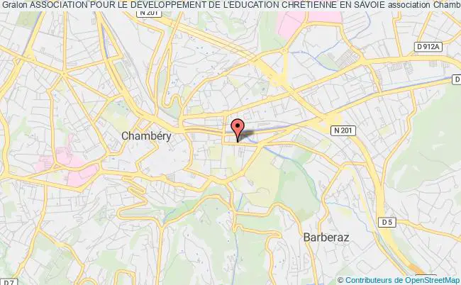 plan association Association Pour Le DÉveloppement De L'education ChrÉtienne En Savoie Chambéry