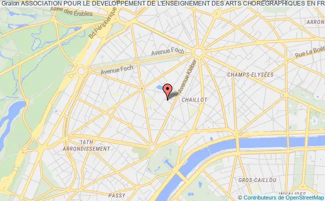 plan association Association Pour Le Developpement De L'enseignement Des Arts Choregraphiques En France  A.i.d. Paris