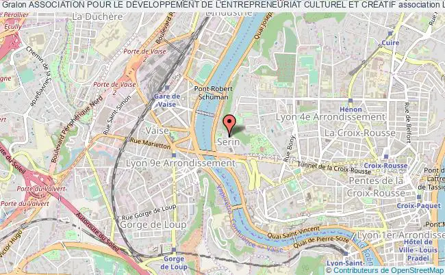 plan association Association Pour Le DÉveloppement De L'entrepreneuriat Culturel Et CrÉatif Lyon