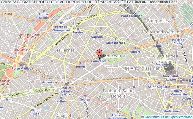 plan association Association Pour Le Developpement De L'epargne Asdep Patrimoine Paris 8e