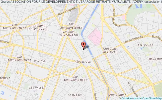 plan association Association Pour Le DÉveloppement De L'epargne Retraite Mutualiste (aderm) Paris