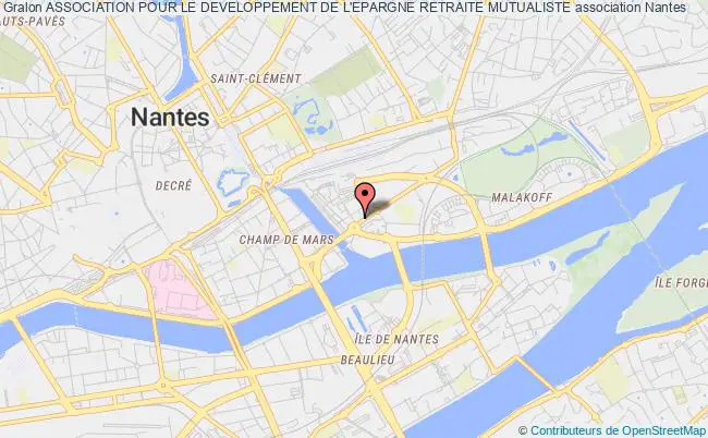 plan association Association Pour Le Developpement De L'epargne Retraite Mutualiste Nantes Cédex 1