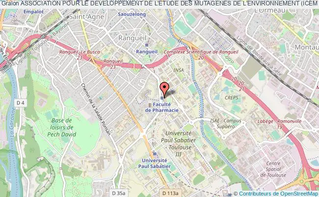 plan association Association Pour Le Developpement De L'etude Des Mutagenes De L'environnement (icem Association) Toulouse