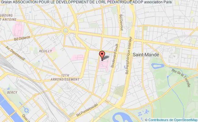plan association Association Pour Le Developpement De L'orl Pediatrique Adop Paris