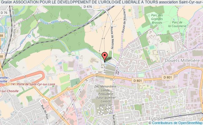 plan association Association Pour Le DÉveloppement De L'urologie LibÉrale À Tours Saint-Cyr-sur-Loire