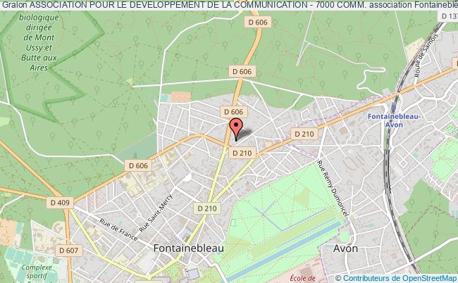 plan association Association Pour Le Developpement De La Communication - 7000 Comm. Fontainebleau