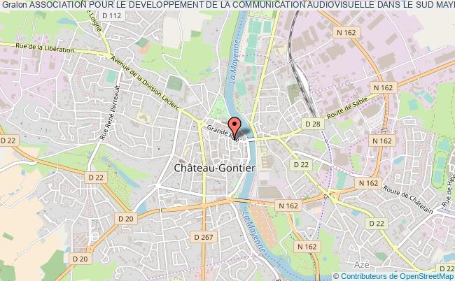 plan association Association Pour Le Developpement De La Communication Audiovisuelle Dans Le Sud Mayenne Château-Gontier