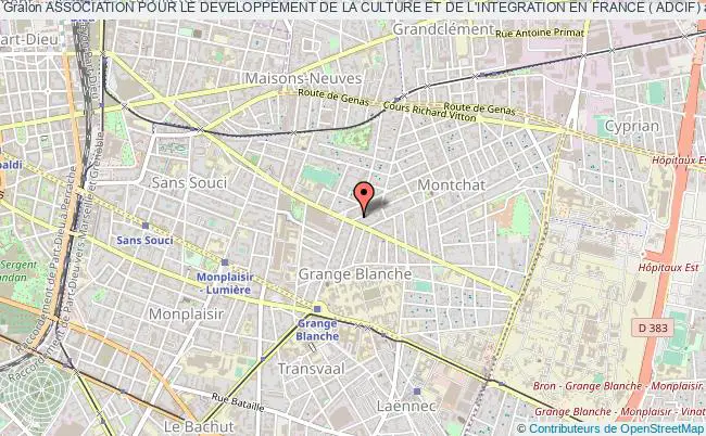 plan association Association Pour Le Developpement De La Culture Et De L'integration En France ( Adcif) Lyon