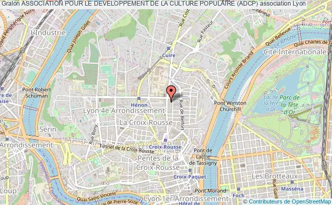 plan association Association Pour Le Developpement De La Culture Populaire (adcp) Lyon