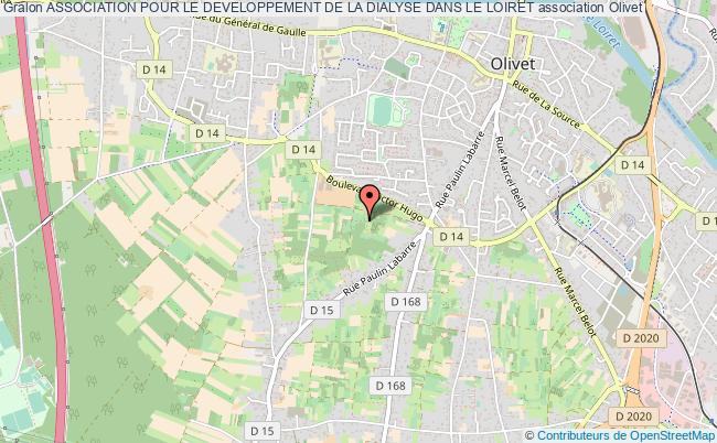 plan association Association Pour Le Developpement De La Dialyse Dans Le Loiret Olivet