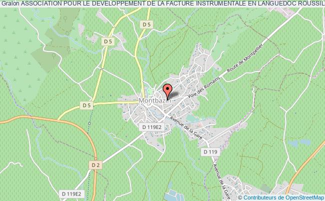 plan association Association Pour Le Developpement De La Facture Instrumentale En Languedoc Roussillon - A.d.f.i. Montbazin