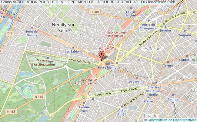 plan association Association Pour Le Developpement De La Filiere Cereale Adefic Paris