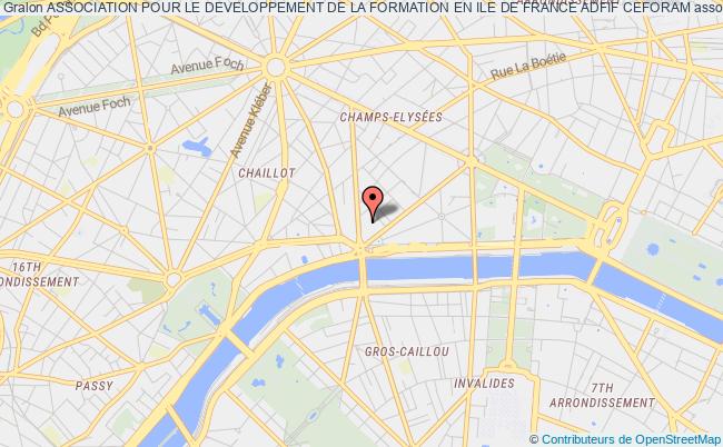 plan association Association Pour Le Developpement De La Formation En Ile De France Adfif Ceforam Paris