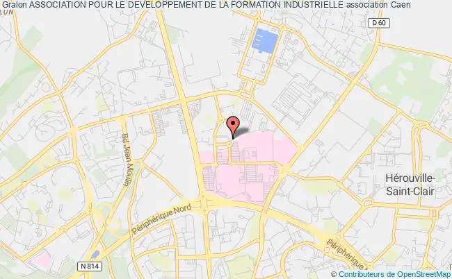 plan association Association Pour Le Developpement De La Formation Industrielle Caen