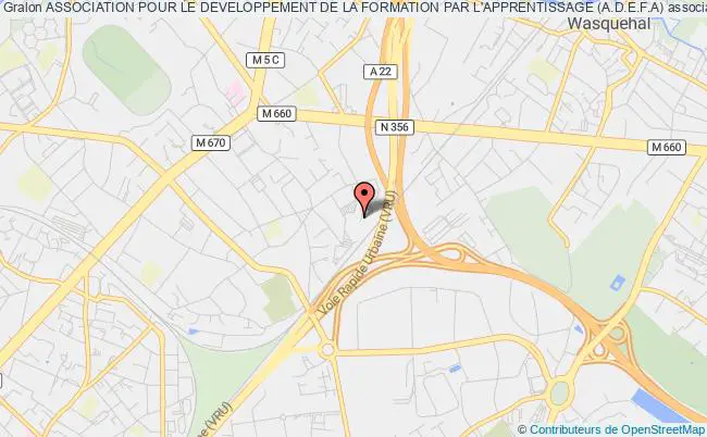plan association Association Pour Le Developpement De La Formation Par L'apprentissage (a.d.e.f.a) Marcq-en-Baroeul