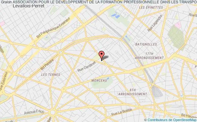 plan association Association Pour Le Developpement De La Formation Professionnelle Dans Les Transports - Aft Sports Paris