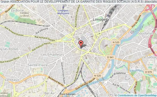 plan association Association Pour Le Developpement De La Garantie Des Risques Sociaux (a.g.r.s) Limoges