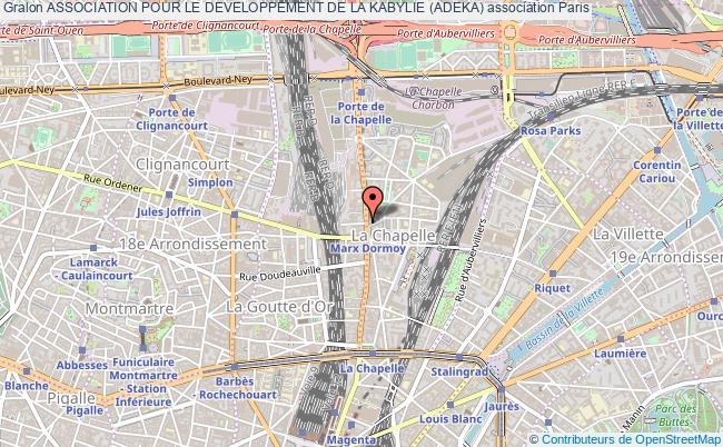 plan association Association Pour Le Developpement De La Kabylie (adeka) Paris