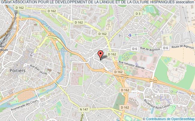 plan association Association Pour Le Developpement De La Langue Et De La Culture Hispaniques Poitiers