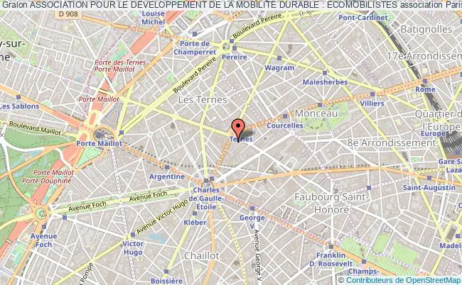 plan association Association Pour Le Developpement De La Mobilite Durable : Ecomobilistes Paris