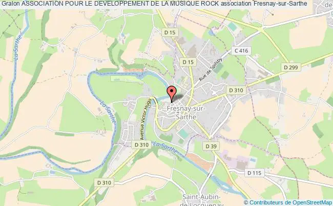 plan association Association Pour Le Developpement De La Musique Rock Fresnay-sur-Sarthe