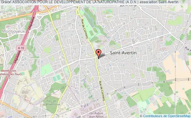 plan association Association Pour Le Developpement De La Naturopathie (a.d.n.) Saint-Avertin